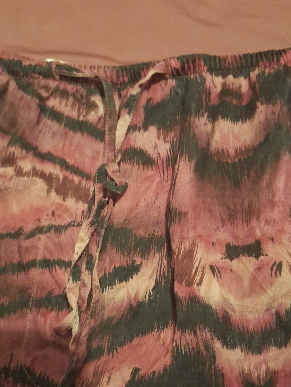 Victoria's Secret Short Pajama Set Mauve And Black Size Medium - Picture 6 of 8